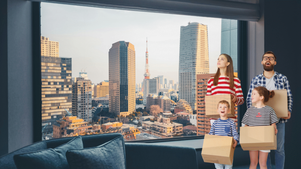 moving apartment in tokyo